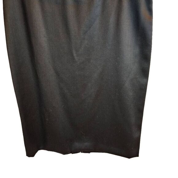 NWT Linda Allard Ellen Tracy Size 8 Wool Black Pencil Skirt - Picture 5 of 6